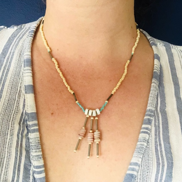 One of a kind beaded necklace - Picture 1 of 5